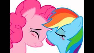 pinkie pie and rainbow dash heaven hen you kiss me