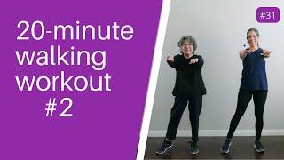 20 MINUTE WALKING WORKOUT #2 | For Seniors, Beginners
