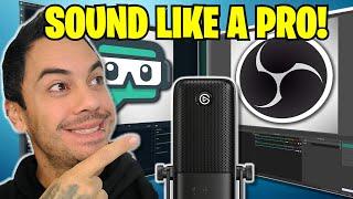 How to use OBS Streamlabs microphone filters - Sound like a pro FREE!