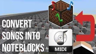 TUTORIAL - How To Put Your Songs Into A Note Block Song In Minecraft