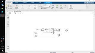 Matlab Simulink model of a Mass-Spring-Damper system