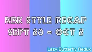 NBK Style Recap: Sept 28 - Oct 2