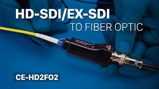 CE-HD2FO2: An EX-SDI/HD-SDI Over Fiber Optic Kit for CCTV Cameras