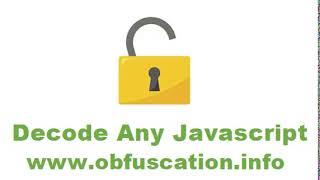 decode any javascript files online