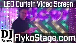 Flyko LED Curtain Video Screen For DJ Backdrops and Unique Set Up Look | Disc Jockey News