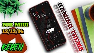 Gaming Theme!! Tema Xiaomi Miui 14 Keren Tembus Aplikasi || SetUp Dark Mode