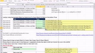 Approximate Match & Sorting To Reduce Exact Match Calculation Time VLOOKUP WEEK #4