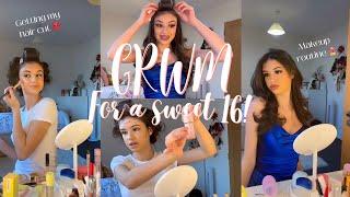 GRWM for a sweet 16!  | makeup tutorial | Hair cut | Trying rollers!