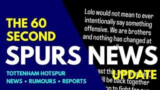 THE 60 SECOND SPURS NEWS UPDATE: Heung-Min Son Speaks Out About Bentancur, Official Club Statement