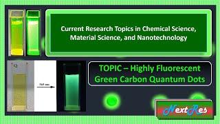 carbon quantum dots synthesis | green carbon quantum dots | carbon dots