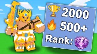 WHAT A 2,000 WINS PLAYER LOOKS LIKE in Roblox Bedwars...