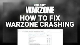 Warzone – How to Fix Warzone Crashing/Crash! | Complete 2024 Guide