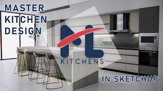 Master Kitchen Design using ML Kitchens in SketchUp