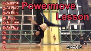 【 Powermove Class lesson　】 Combination Practice Breakdance