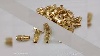 BRASS OLIVE MALE CONNECTOR ASSEMBLY ( 1 NUT + 1 SLEEVE ) TUBE OD X BSPT 1/4" X 1/4"