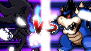 New Dark Sonic vs Dark Bowser (Sprite Animation)