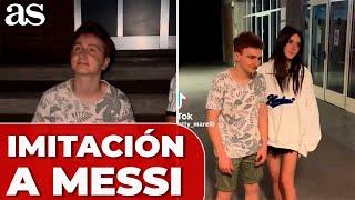 La IMITACIÓN más VIRAL de MESSI en REDES SOCIALES que acumula miles de REACCIONES