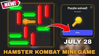 JULY 28 HAMSTER KOMBAT MINI GAME PUZZLE SOLVE!