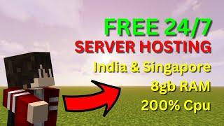 FREE 24/7 Minecraft Server Hosting in India & Singapore!  | 8gb Ram 24/7 | JAVA & MCPE | No Lag