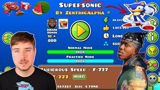 Supersonic 100% (Insane Demon) - all coins | by ZenthicAlpha