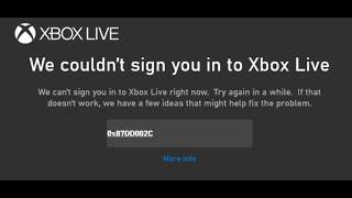 Fix Xbox App Login Error 0x87DD002C We Couldn't Sign You In To Xbox Live On Windows 11 Or 10