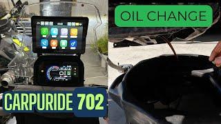 Vstrom 800de Oil Change: Carpuride and Aux Light Install