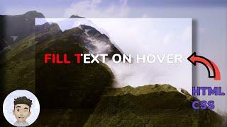 Fill Text On Hover | CSS Hover Effect