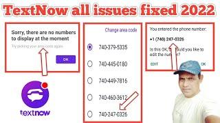 textnow app is not valid mobile number problem fixed | textnow sign up problem solve 2022