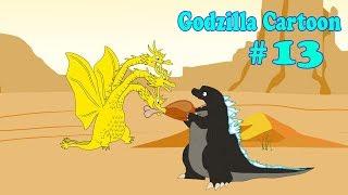 Godzilla vs King ghidorah - FUNNY #13  | Godzilla Cartoons