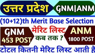 UP GNM/ANM मेरिट लिस्ट|Up gnm/anm training cut off 2024|Up gnm/anm training merit list 2024