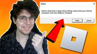 How To Fix Failed To Download Or Apply Critical Settings - Roblox