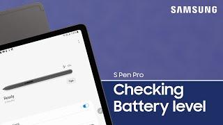 Checking the S Pen Pro battery level | Samsung US