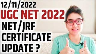 UGC NET 2022 NET/JRF CERTIFICATE UPDATE BY SHEFALI MISHRA | UGC NET 2022