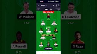 LNS vs MNR Dream 11 Prediction Today Match|LNS vs MNR Dream11Team Today|LNS vs MNR The Hundred Men's