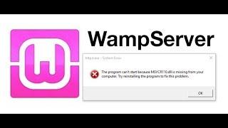 How to fix wamp server msvcp110.dll or msvcr110.dll error quickly