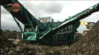 Powerscreen Warrior 2400 mobile screening equipment (Ireland 2009)