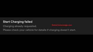 Start charging failed (Tesla App)