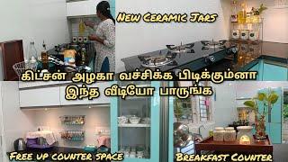 Vlogகிட்சனில் நான் செய்த மாற்றங்கள்Kitchen Countertop OrganisationAmazon Kitchen FindsChumbak