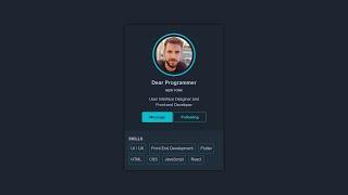 How To Create Profile Card UI Design Using HTML & CSS