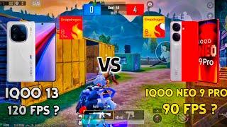 IQOO 13 VS IQOO NEO 9 PRO BGMI TEST || IQOO 13 BGMI TEST || IQOO 13 120 FPS TESTING || GAMING TEST