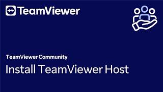 How to install TeamViewer Host