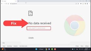 How to Fix Google Chrome Empty Response Error | No Data Received