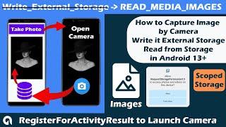 Capture Image from Camera - write external storage permission android 13 - Read from scoped storage