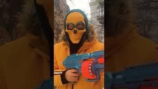 Nerf First Person Shooter / Nerf snow war / Zombie vs WINTER nerf battle