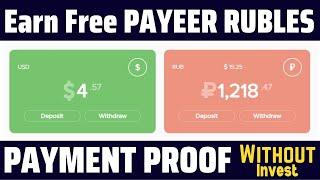 Today Free Payeer Ruble Earning website 2023 | ruble earning sites today, Earn Money online