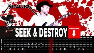 【METALLICA】[ Seek And Destroy ] cover by Masuka | LESSON | GUITAR TAB