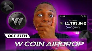 W-COIN Airdrop Listing is Here! (ACT NOW!!!) W-Coin Snapshot Date, Airdrop Parameters &  Eligibility