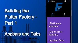 Let's Build a Flutter App! 01 - Appbars and Tabs