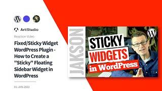 FAB Reacts : Fixed Sticky Widget WordPress Plugin How to Create a "Sticky" Floating Sidebar Widget