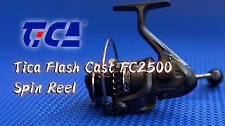 Tica Flash Cast FC2500 9RRB+1RB Spin Reel - offers fishermen a precision build and silky smooth feel